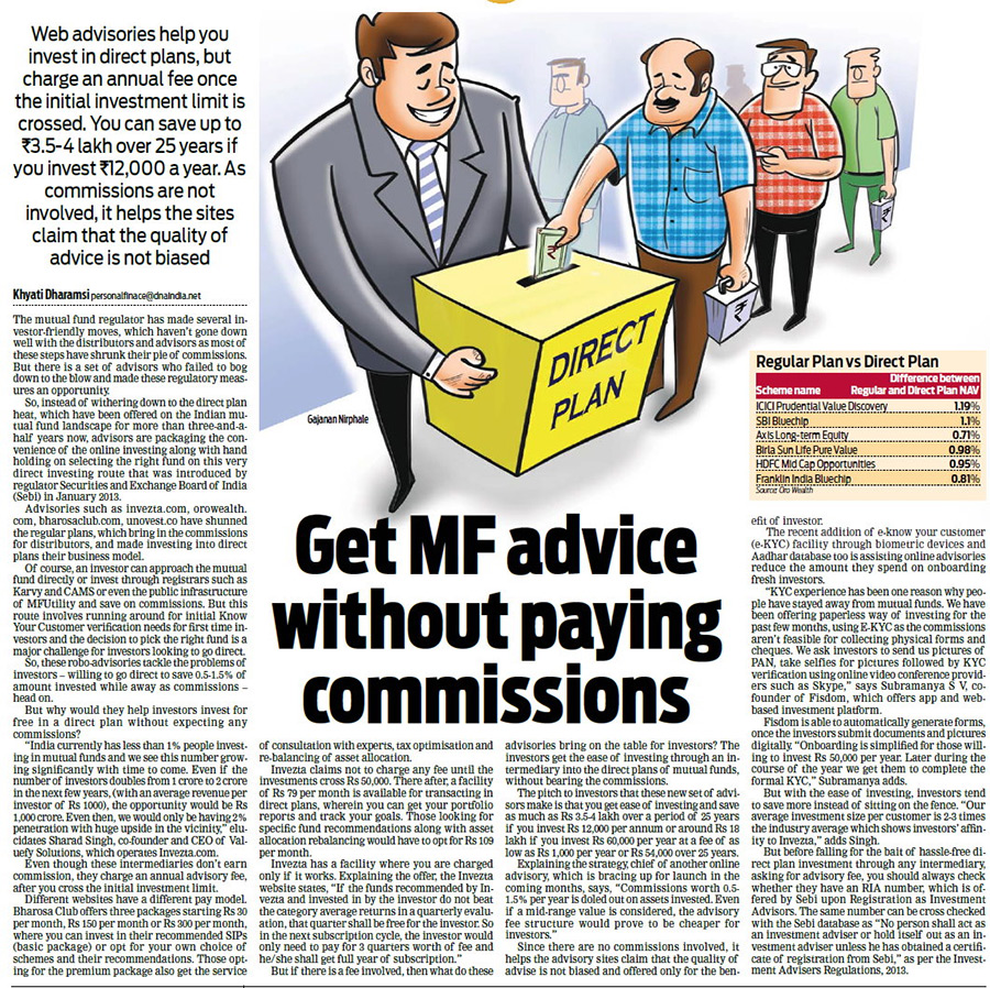 Get MF advice without paying commissions